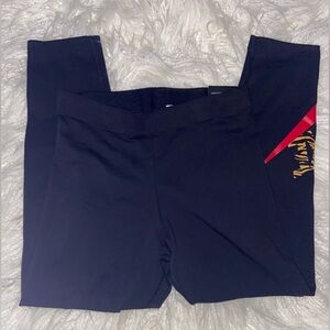 Nike Black Leggings with Red and Gold Accents